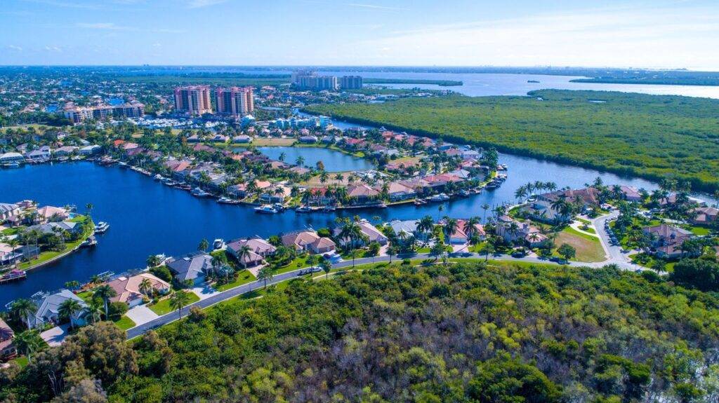 Cape Coral Florida Aerial Image