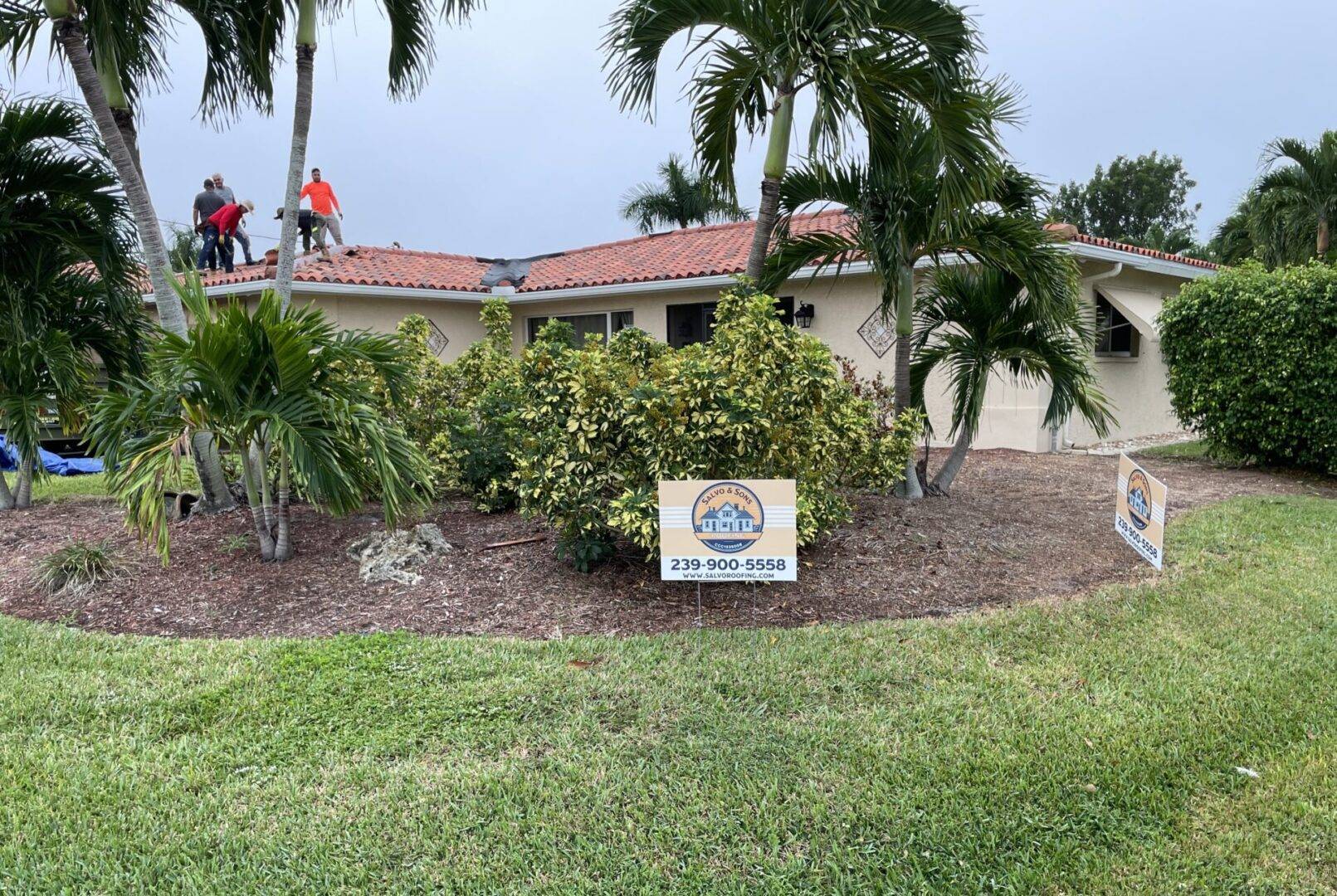 Completed tile roof replacement Florida by Salvo & Sons Roofing showing code-compliant installation